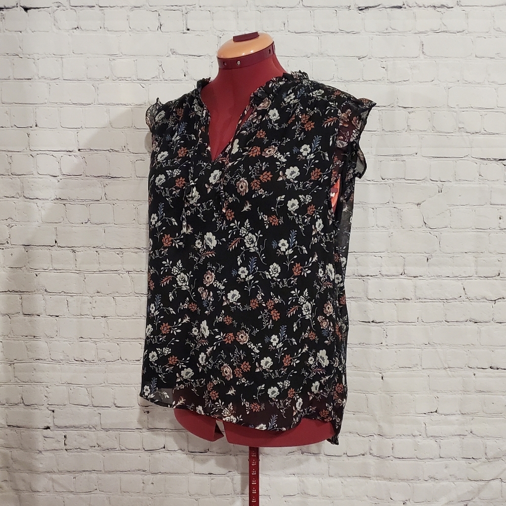 Tamara flower tank blouse